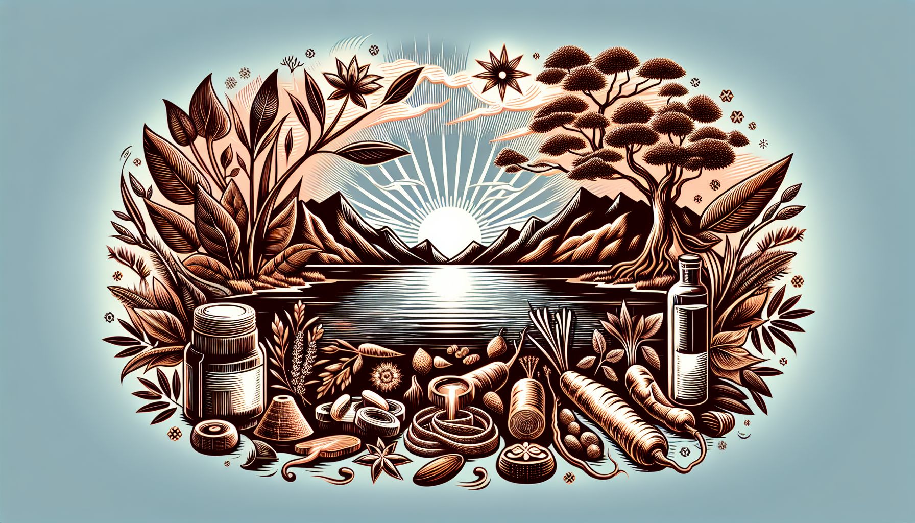 Image of natural herbs and supplements for potency